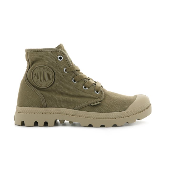 Dámské Boty Palladium Pampa Hi Olivy Zelené | CZ FEZ-67G